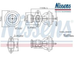 AGR-Ventil ** FIRST FIT ** NISSENS 98439 für Mercedes-Benz