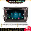 DAB+ Android 13 GPS Autoradio Navi Für VW Passat Golf 5/6 Jetta Tiguan Eos Seat