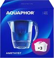 AQUAPHOR Wasserfilter-Set Amethyst inkl. 3x MAXFOR+ Filterkartuschen, blau