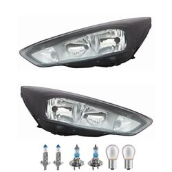 Scheinwerfer Set inkl. OSRAM Lampen H7 H1 mit LWR Motor für Ford Focus III