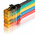 5x CAT 6 Ethernet Kabel Patchkabel Netzwerkkabel LAN Kabel 0,5m farbig SEBSON