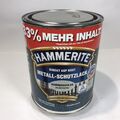 1x Hammerite Metall Schutzlack, 1 Liter, Hammerschlag Silbergrau