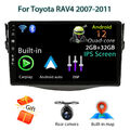 Car Stereo Autoradio Android 13 Carplay Für Toyota RAV4 2007-2011 RDS GPS Navi 