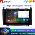 8+256G Android13 Autoradio GPS DAB Für Benz A/B Klasse Sprinter Viano VW Crafter