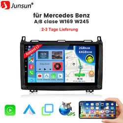 2G+64G Android 13 Autoradio GPS NAVI Für Mercedes Benz A B Klasse W169 W245 RDS