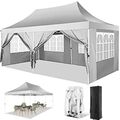 Pavillon 3x3-3x6m Faltpavillon Pop Up Partyzelt Gartenzelt UV Schutz Wasserdicht