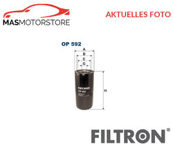 MOTOR ÖLFILTER FILTRON OP592 P FÜR DEUTZ-FAHR AGROTRON,DX,AGROSTAR,D06