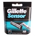 10 Gillette Sensor Rasierklingen Klingen 10 Stück in OVP Ersatzklingen