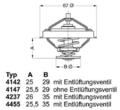 WAHLER 4455.80D Kühlwasserthermostat für VW Golf IV Schrägheck (1J1) 80°C