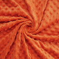 Minky Fleece Noppen orange Meterware Dekostoff Kinderstoff Plüschstoff