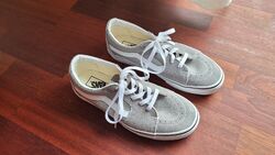 Herren Damen Vans Grau Weiß Gr. 41 Sneaker Skater Schuhe