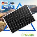 200W Solarmodul Solarpanel 12V Monokristallin Solarzelle PV Wohnmobil RV Camping