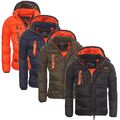 Geographical Norway Herren Winterjacke warm gefüttert Outdoor Jacke Parka