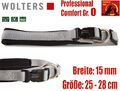 Wolters Halsband Professional Comfort 0 Hundehalsband gepolstert silber-schwarz