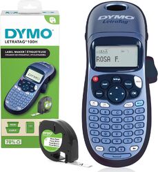 DYMO LetraTag LT-100H Beschriftungsgerät Handgerät blau ABC Tastatur NEU OVP