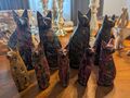 Katzen Figuren Deko Handgemacht  Aus kenia Speckstein Soapstone