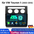 2+64GB Android 12.0 Autoradio Für VW Touran 1T1 1T2 1T3 03-2010 GPS Navi CARPLAY