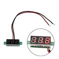 NEU DC 0-200V 100V 10A 3/4 Bit Voltmeter Ammeter Red+Red Red+Blue LED Amp Wires