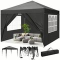 Faltpavillon Pavillon 3x3m Gartenzelt Partyzelt Stabil Faltbar Wasserdicht Zelt