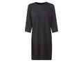 esmara® Damen Kleid, mit Viskose, leger geschnitten (schwarz, S(36/38)) - B-Ware