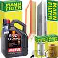 MANN INSPEKTIONSPAKET+MOTUL 5W-30 ÖL passend für FORD MONDEO 3 B4/5Y 110-146 PS