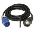 Adapterleitung CEE Stecker 230V 3-polig 16A auf Schuko Kupplung Caravan Camping