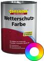 Profi Consolan Wetterschutz-Farbe RAL 9001 Cremeweiß Wunschfarbton 2,5 L