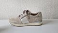 GABOR DAMENSCHUHE SNEAKER beige/silber, Gr. 39