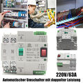 63A 2P Dual Netzteil Transferschalter Automatischer Umschalter Transfer Switch