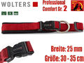 Wolters Halsband Professional Comfort Gr. 2 Hundehalsband gepolstert rot-schwarz