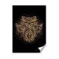 A4 - Majestic Golden Owl Face Poster 21X29.7cm280gsm #45653