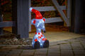 LED Deko Figur Weihnachten niedliche Ratte mit Beleuchtung 4 h Timer 49 cm hoch