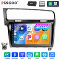 DAB+ Android 13 Autoradio 4+64G Wireless CarPlay KAM Für Golf 7 2013-2017 GPS BT