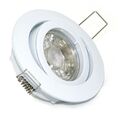 Decken Einbauring Lana Weiss 230V GU10 5Watt = 50W Power Led COB IP20