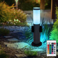 Sockelleuchte Wegeleuchte Außenstehlampe Fernbedienung dimmbar RGB LED Höhe 45cm