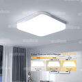 LED Deckenlampe ultraflach Wohnzimmer Panel Deckenleuchte Flur Slim weiß