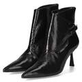 Högl Damen Ankle Boots Stiefeletten Schwarz Leder Reißverschluss Rutschhemmend