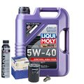 Motoröl 5W40 LIQUI MOLY 5L+MAHLE Ölfilter+Cera Tec+Ölablassschraube