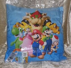 Super Mario  Nintendo N64  Deko Kissen  35x35 cm  ( Neu ) 