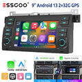 2+32G Autoradio Android 13 Carplay Für BMW 3er E46 M3 Rover 75 MGZT GPS NAVI SWC