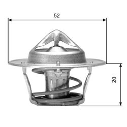 Gates Th04182G1 Kühlmittel Thermostat für Daihatsu Honda Nissan 1995-1998