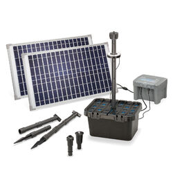 Solar Teichfilter Set 50/1300 + Akku LED Solarpumpe Filter Gartenteich 101063Direkt vom Hersteller esotec & superschneller Versand!