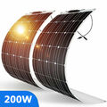  200w Flexible Solarpanel Monokristallin Solarmodule 18V Für Wohnmobil Boot Camp