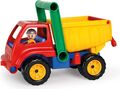 Lena 04150 Aktiver LKW Kipper Baustellenfahrzeug 27 cm Kipplaster mit Spielfigur