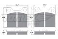 TOMEX Brakes Bremsbelagsatz Scheibenbremse TX 10-16 für 16 80 VW 86C POLO DERBY