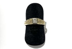 333/- 8kt Gold Ring, Diamant, ca. 0,02 ct, Muster, Gr. 58, Damen, guter Zustand