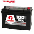 TOKOHAMA Autobatterie 12V 100Ah 800A Japan Asia + Pluspol rechts Batterie 60032