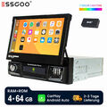 DAB+ 4+64GB Autoradio 1 DIN Android 13 Carplay Touch Screen GPS NAVI WIFI BT SWC