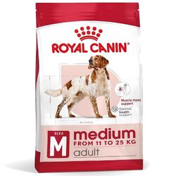 Royal Canin Hundefutter Medium Adult Trockenfutter für Mittelgroße Hunde 15kg