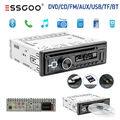 ESSGOO 1 DIN Autoradio Mit Bluetooth DVD/CD MP3 Player USB AUX IN TF FM Radio